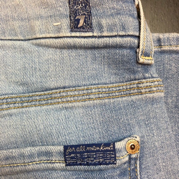 SOLD 7 For All Mankind High Waist Straight Jeans - Picture 5 of 8